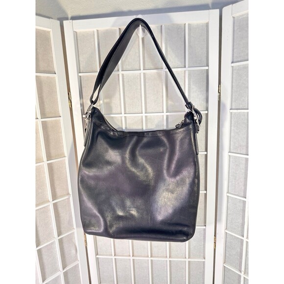 COACH LEGACY SLIM DUFFLE SHOLDER BAG BLACK - Picture 1 of 12